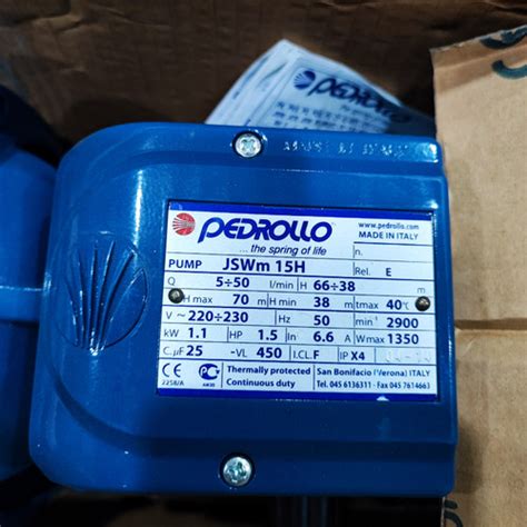 Jual Pedrollo Jswm H Pompa Air Sumur Dangkal Manual Hp Ph Jswm