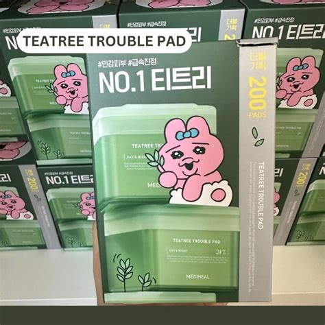 แผ่นเช็ดหน้า Mediheal Tea Tree Trouble Pad Set รีฟิล 200 แผ่น