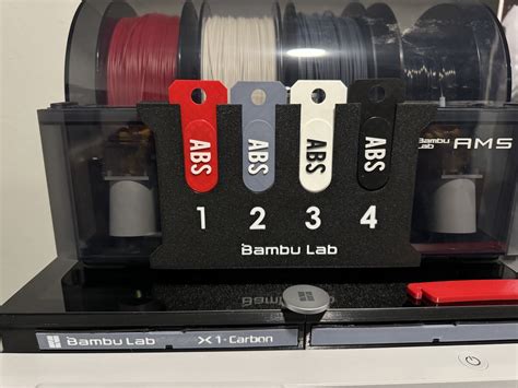 Filament Tags With Labels By Planbee Download Free Stl Model