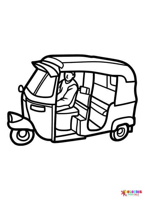 Rickshaw Free Coloring Pages Free Printable Coloring Pages