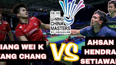 Mohammad AHSAN Hendra SETIAWAN Vs LIANG Wei Keng WANG Chang LI NING