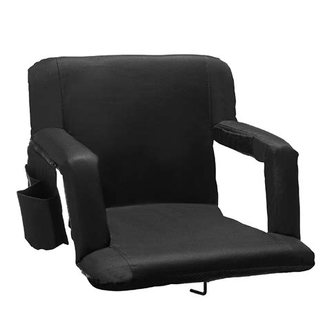 Reclining Stadium Seat with Side Pockets – 21″ Wide – Alpcour