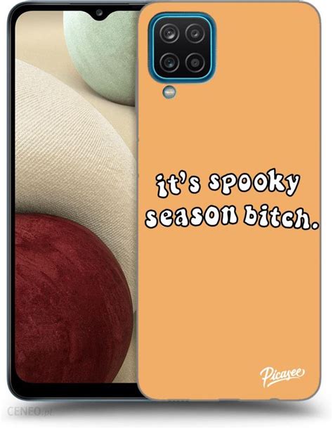 SILIKONOWE CZARNE ETUI NA SAMSUNG GALAXY A12 A125F SPOOKY SEASON