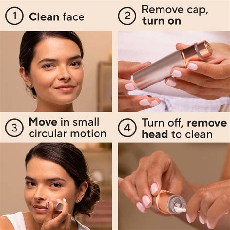 Finishing Touch Flawless Facial Hair Remover For Women Rose Gold