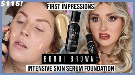 First Impressions 🤔 115 💸 Bobbi Brown Intensive Skin Serum Foundation Spf25 Youtube