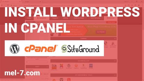 How To Install Wordpress On Sub Domain In Cpanel 2018 On Siteground