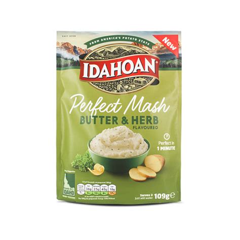 Idahoan Perfect Mash Butter And Herb 109g American Fizz