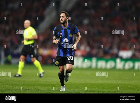 Madrid Spain 13th Mar 2024 Hakan Calhanoglu Inter Milano Football