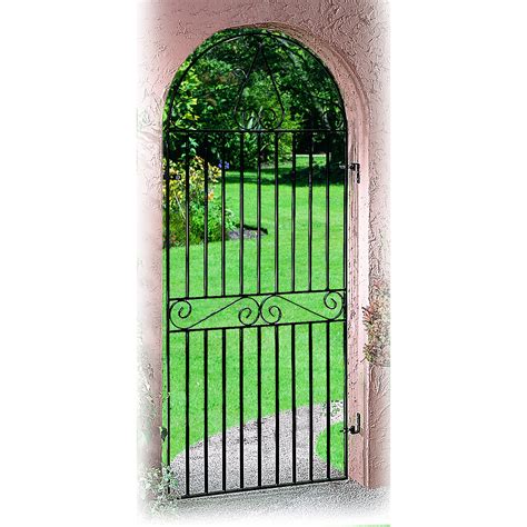 Marlborough Arch Top Metal Garden Side Gate Ft In To Ft In High