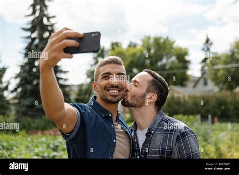 Gay Couple Taking Selfie Hi Res Stock Photography And Images Alamy