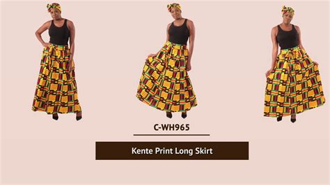 Kente Print Long Skirt Youtube