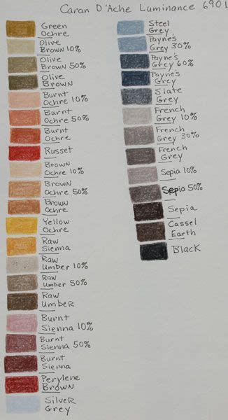 Colored Pencil Color Charts Artofit