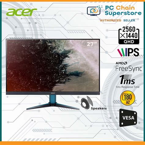 Acer Nitro Vg U M Bmiipx Gaming Monitor K Wqhd X Ips