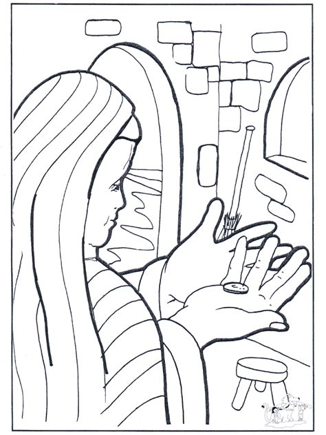 Parable Of The Lost Coin Coloring Page