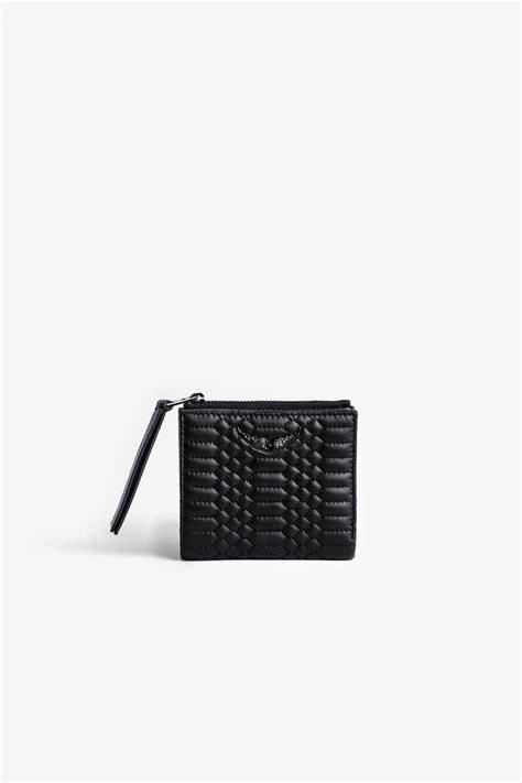 Zadig Voltaire Porte Monnaie Zv Fold Noir Femme Portefeuilles