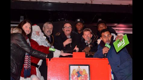 The Chuckle Brothers Switch On The Christmas Lights To An Excited Crowd