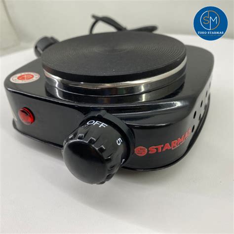 Promo Kompor Listrik Mini Hot Plate Cooking Watt Body Tebal Dan Starmas Putih Jakarta