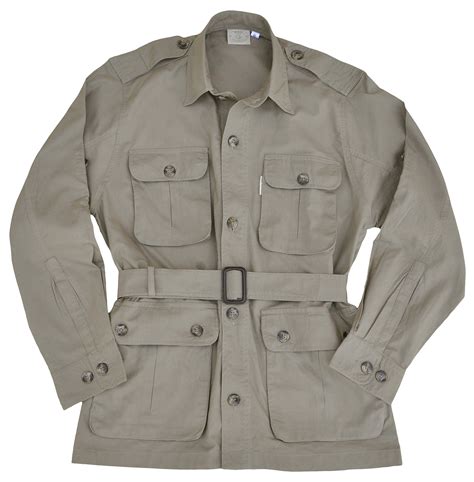 Safari Jacket for Men-Khaki-X Large | Homer's Coat