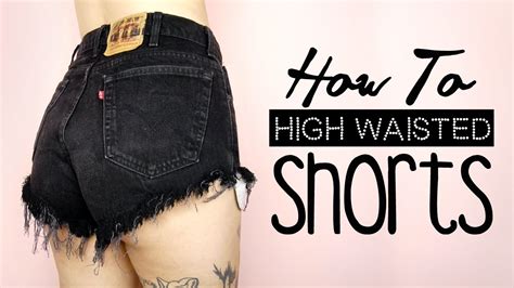 Diy High Waisted Shorts By Tashaleelyn Youtube