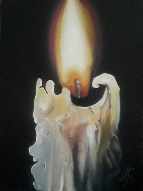 Melting Candle Wax Art