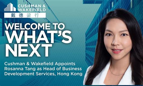 Cushman And Wakefield Appoints Rosanna Tang As Head Of Business