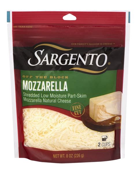 Sargento Off The Block Mozzarella Fine Cut Shredded Cheese Oz Shipt