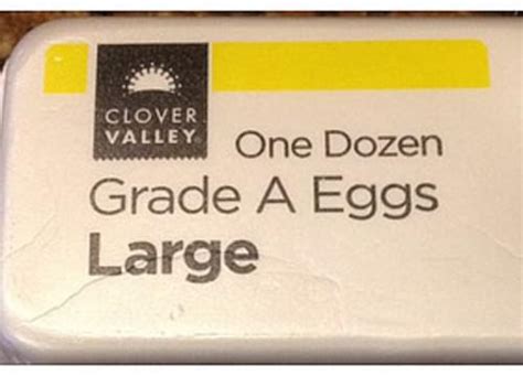 Clover Valley Grade A Large Eggs 50 G Nutrition Information Innit