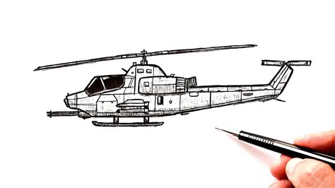 Cobra Helicopter Drawing