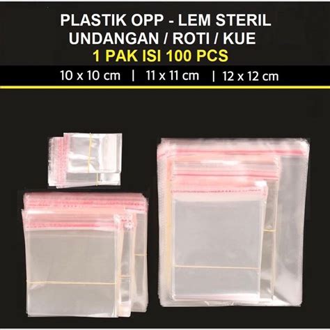 Jual Plastik Opp X X X Isi Lbr Opp Roti Opp