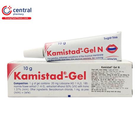 Gel trị nhiệt miệng Kamistad gel N - giảm đau do nhiệt miệng