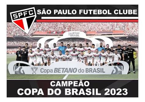 Pôster São Paulo Campeão Copa Do Brasil 2023 43x30cm Parcelamento