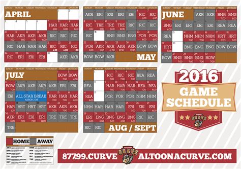 Altoona Curve 2022 Schedule