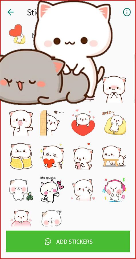 Скачать Mochi Cat Stickers APK для Android