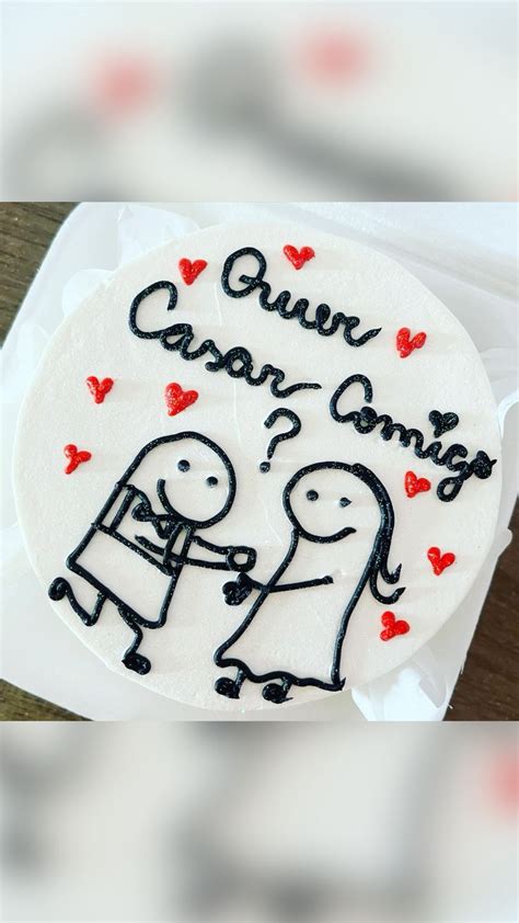 Bent Cake Flork Quer Casar Comigo Em Casa Comigo Decora O