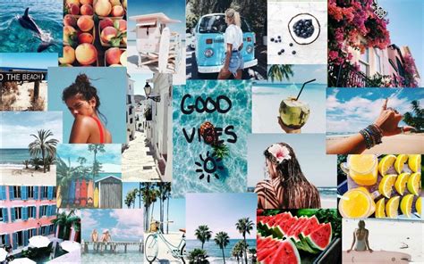 Collage Aesthetic Summer Laptop Wallpapers Top Free Collage Aesthetic