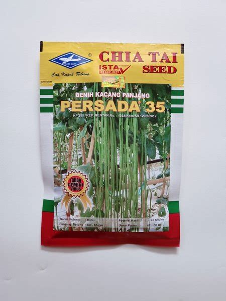 Jual Benih Kacang Panjang PERSADA 35 Tahan Virus Chia Tai Seed Isi 50