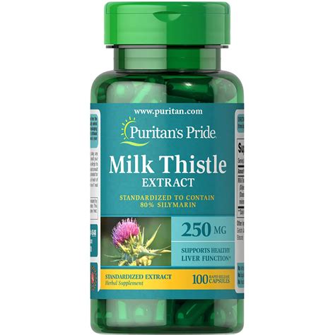 Cardo Mariano Milk Thistle Extract Estandarizado 250 Mg Silimarina