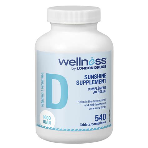 Wellness By London Drugs Vitamin D 1000 Iu 540s