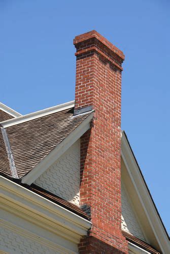 Brick Chimney On 19th Century Farmhouse Ardenwood Historic Farm