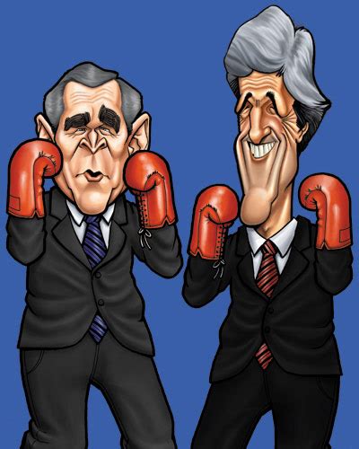 George W Bush and John Kerry Caricature | Greg's Art Portfolio