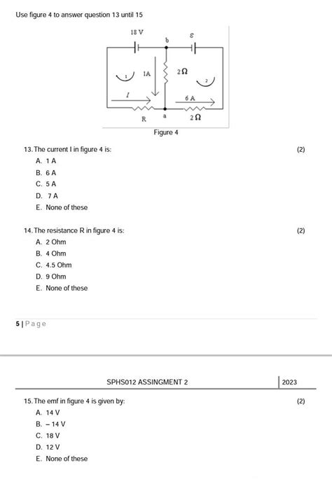 Solved Use Figure 4 To Answer Question 13 Until 15 13 The