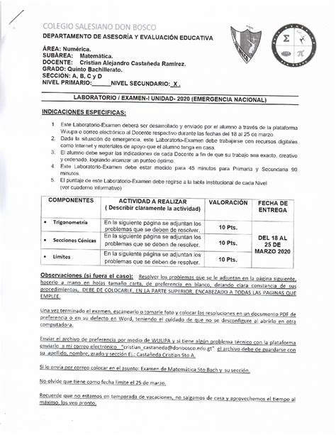 SOLUTION Ejercicios Trigonometr A Secciones C Nicas Y L Mites Studypool