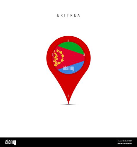 Teardrop Map Marker With Flag Of Eritrea Eritrean Flag Inserted In The