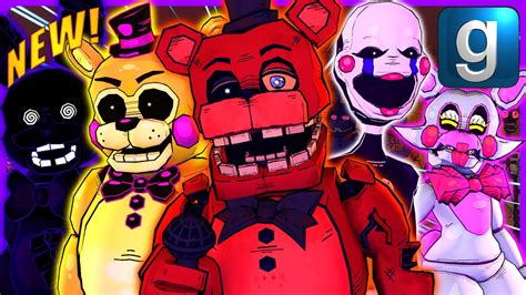 Gmod Fnaf Review Brand New Improved Retro Fnaf 2 Ragdollsplayermodels Youtube