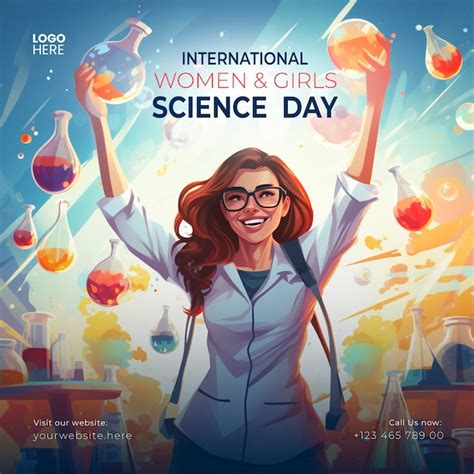 Premium Psd International Day Of Women And Girls In Science Social