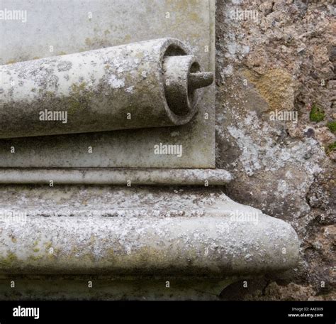 Detail of gravestone carving Stock Photo - Alamy