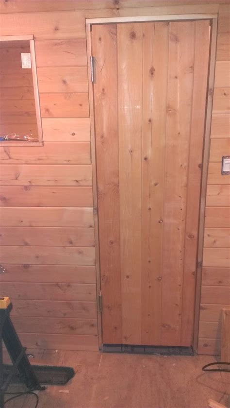 Custom Built Sauna Door