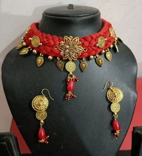 Thread Choker Necklace Set At Rs 350 Set In Pakur ID 26154496233