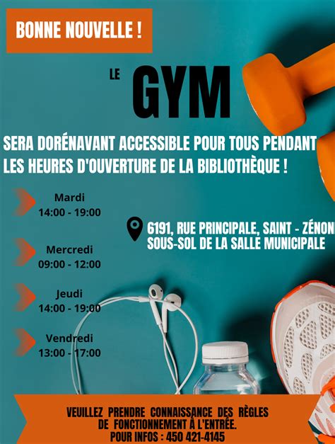 Salle multi et Gym Municipalité de Saint Zénon