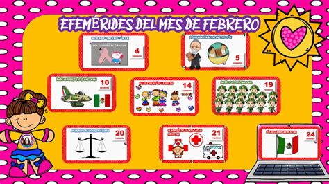 Peri Dico Mural Efemerides Del Mes De Febrero Youtube